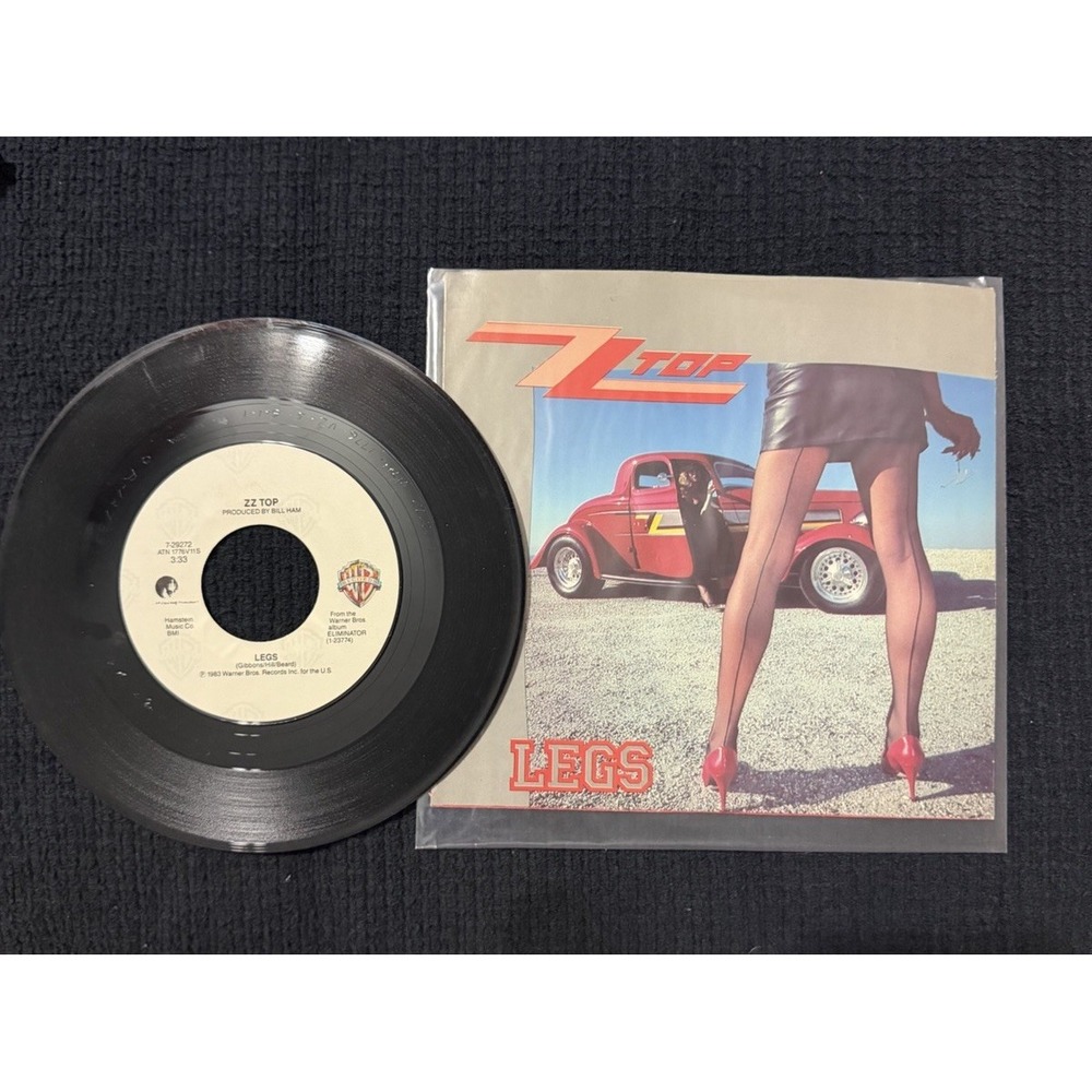 ZZ Top - Legs/Bad Girl ,Vintage 45 RPM Vinyl Record